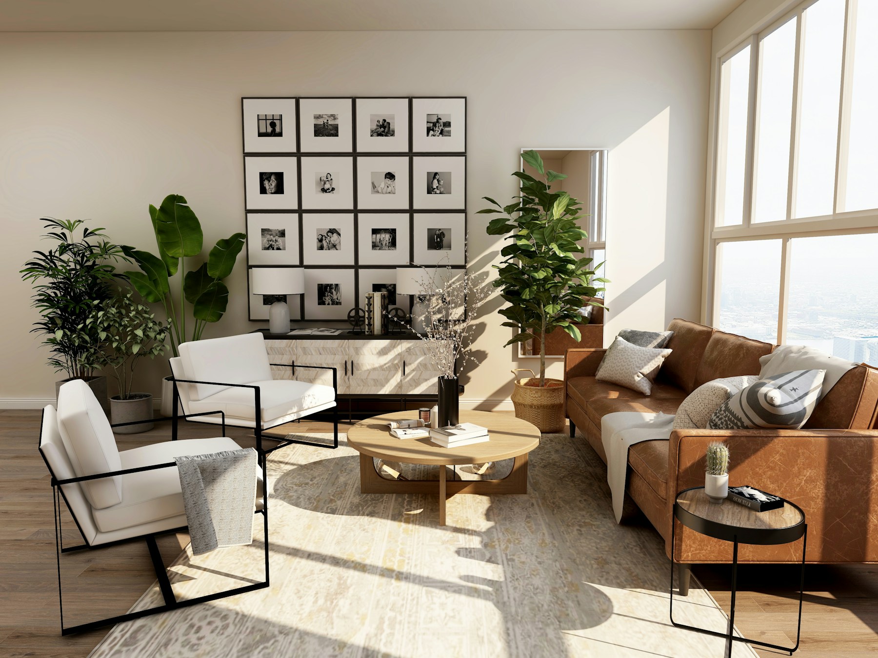 Premium living interior showcasing custom design expertise